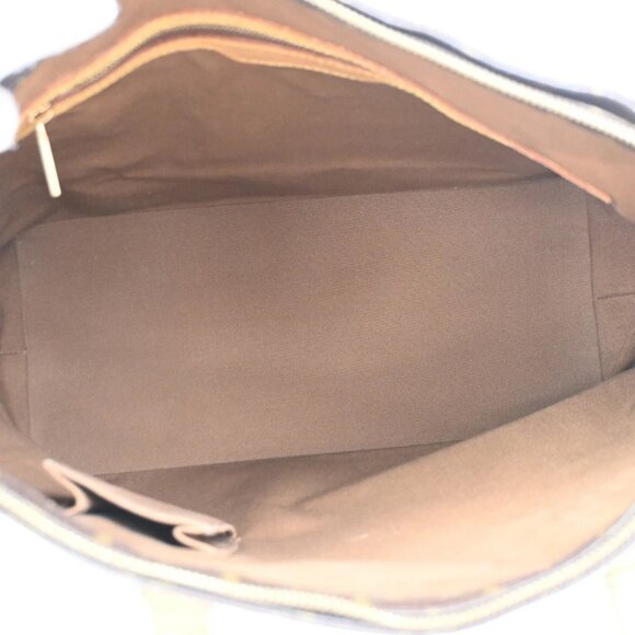LOUIS VUITTON Cabas Mezzo Shoulder Bag Monogram Leather Brown